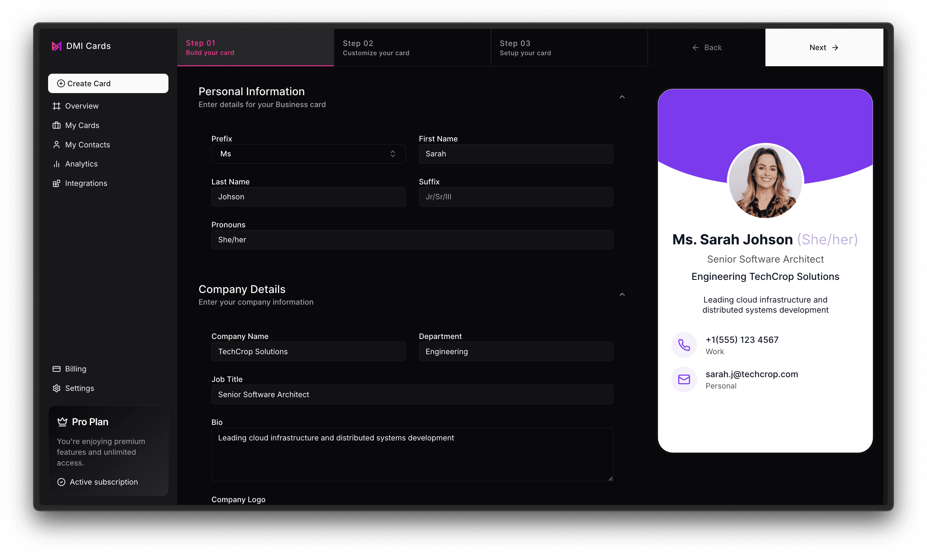 Create Your Digital Card